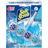 Soft Scrub 4-in-1 Toilet Care Sapphire Waters Scent Toilet Bowl Cleaner 1.76 oz Tablet, Pack of 6