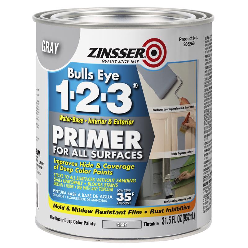 Zinsser 286258 Primer, Gray, 1 qt