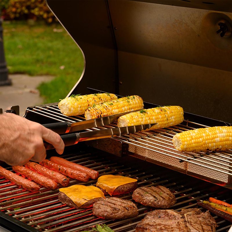 Mr. BAR-B-Q 02465YNST Tool Set, Stainless Steel, Plastic Handle, Comfort Grip Handle
