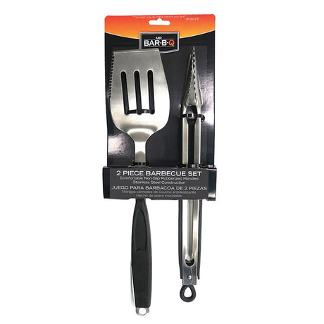 Mr. BAR-B-Q 02939Y Barbecue Set, Stainless Steel Blade, Stainless Steel, Rubber Handle, Comfortable, Non-Slip Handle
