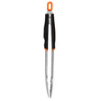 Mr. BAR-B-Q 02961Y Locking Grill Tongs, Stainless Steel, Plastic/TPR Handle