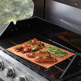 Mr. BAR-B-Q 06198Y Reusable Grill Mat, 15-3/4 in L, 13 in W, Copper