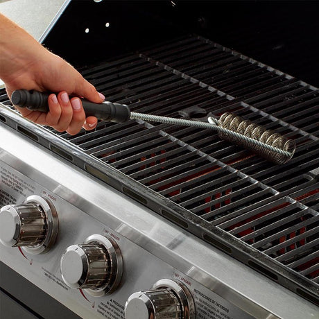 Grill Zone 00399TV Coil Grill Brush, Stainless Steel Bristle, 18 in L