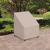 Mr. BAR-B-Q 07834BBGD Patio Chair Cover, 33 in L, 33 in W, 28 in H, Polyester, Taupe
