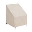 Mr. BAR-B-Q 07834BBGD Patio Chair Cover, 33 in L, 33 in W, 28 in H, Polyester, Taupe