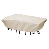 Mr. BAR-B-Q 07837BB Furniture Cover, 8.66 in L, 12.8 in W, 15.95 in H, Elastic, Taupe