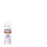 Rust-Oleum Stops Rust Satin Clear Spray Paint 12 oz, Pack of 6