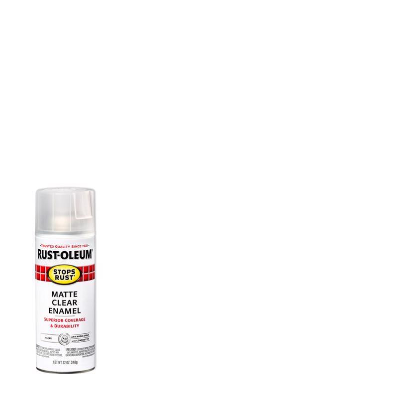 Rust-Oleum 285093 Rust Preventative Spray Paint, Matte, Clear, 12 oz, Can, Pack of 6