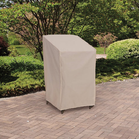 Mr. BAR-B-Q 07839BBGD Stacked Chair Cover, 30 in L, 27 in W, 48 in H, Taupe