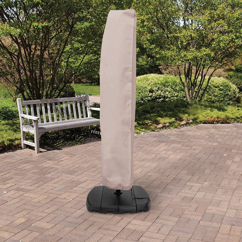 Mr. BAR-B-Q 07841BBGD Umbrella Cover, 30 in W, 100 in H, Elastic, Taupe