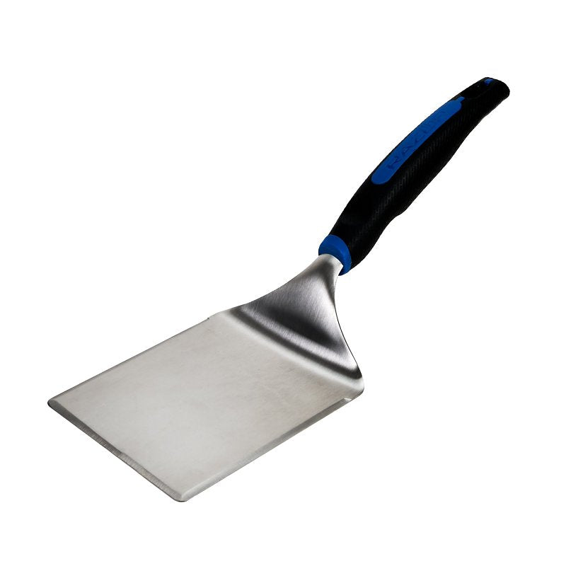 Mr. BAR-B-Q 08802RZ Extra-Large Griddle Spatula, Stainless Steel Blade, Stainless Steel, Rubber Handle, 14.88 in OAL