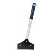 Mr. BAR-B-Q 08803RZ Griddle Scraper, 15-1/2 in L Brush, 5.6 in W Brush, Stainless Steel Bristle, Plastic Handle