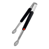 Mr. BAR-B-Q 20162Y Locking Tongs, Stainless Steel Blade, Stainless Steel, Plastic Handle, Ergonomic Handle, 16.9 in OAL