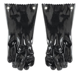 Mr. BAR-B-Q 40111Y Insulated Barbecue Gloves, Rubber, Black