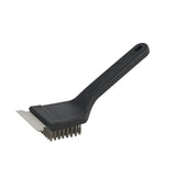 Mr. BAR-B-Q 60312Y Grill Brush with Scraper, Stainless Steel Bristle, Plastic Handle, 8 in L