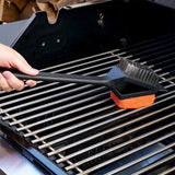Mr. BAR-B-Q 60320Y Dual Head Grill Brush with Scrub Pad, Stainless Steel Bristle, Easy Grip Handle