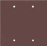 Eaton Cooper Wiring 2137 2137B-BOX Wallplate, 4-1/2 in L, 4.56 in W, 0.08 in Thick, 2 -Gang, Thermoset, Brown, Pack of 10