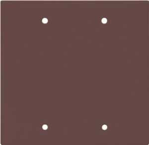 Eaton Cooper Wiring 2137 2137B-BOX Wallplate, 4-1/2 in L, 4.56 in W, 0.08 in Thick, 2 -Gang, Thermoset, Brown, Pack of 10