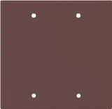 Eaton Cooper Wiring 2137 2137B-BOX Wallplate, 4-1/2 in L, 4.56 in W, 0.08 in Thick, 2 -Gang, Thermoset, Brown, Pack of 10