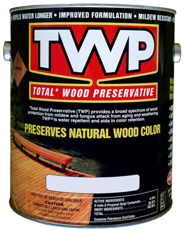 TWP 100 Series TWP-102-1 Wood Preservative, Redwood, Liquid, 1 gal, Can, Pack of 4