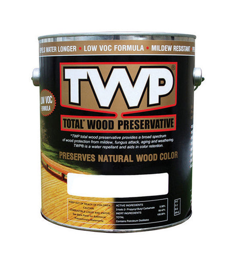 TWP 1500 Series TWP-1520-1 Stain and Wood Preservative, Pecan, Liquid, 1 gal, Pack of 4