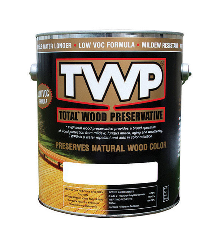 TWP 1500 Series TWP-1520-1 Stain and Wood Preservative, Pecan, Liquid, 1 gal, Pack of 4