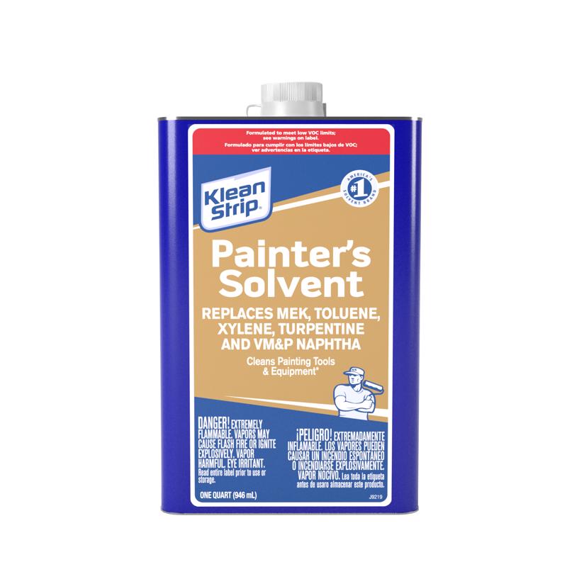 Klean Strip QKSP95005SC Painter's Solvent, Liquid, Water White, 1 qt, Can, Pack of 6