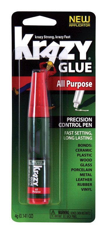 Krazy Glue High Strength Polyvinyl acetate homopolymer Clear All Purpose Adhesive 0.14 oz