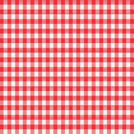 Magic Cover Red/White Checkered Vinyl Disposable Tablecloth 54 in. L X 54 in. W