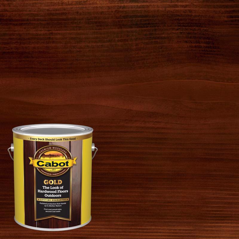 Cabot Gold Transparent Satin Moonlit Mahogany Oil-Based Wood Finish 1 gal, Pack of 4