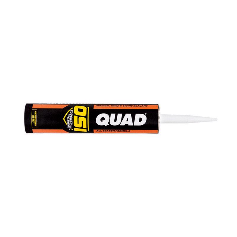 OSI Quad Clay Elastomeric Polymers Door/Siding/ Window Sealant 10 oz, Pack of 12