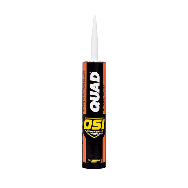 OSI Quad Beige Elastomeric Polymers Door/Siding/ Window Sealant 10 oz, Pack of 12