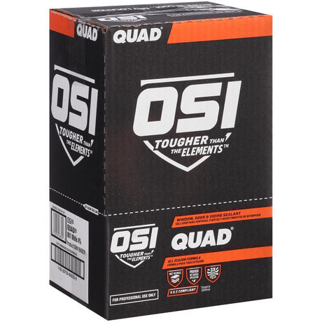 OSI Quad Beige Elastomeric Polymers Door/Siding/ Window Sealant 10 oz, Pack of 12