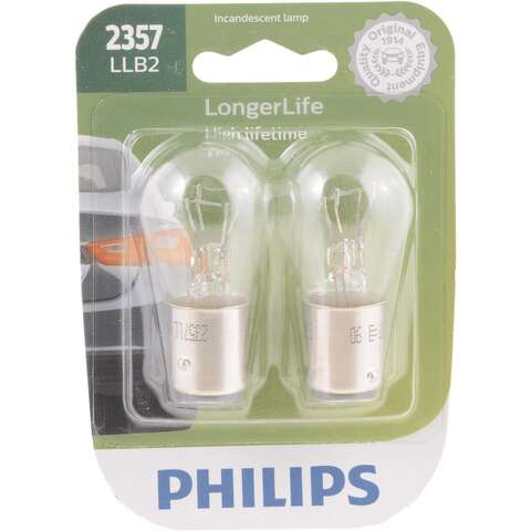 Philips LongerLife Incandescent Back-Up/Cornering/Stop/Turn Miniature Automotive Bulb 2357LLB2