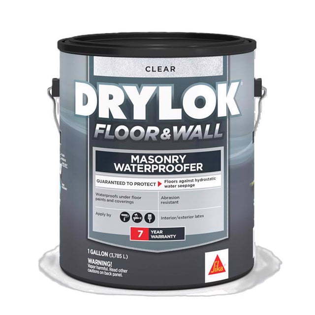 Drylok Floor and Wall Clear Latex Masonry Waterproof Sealer 1 gal, Pack of 2