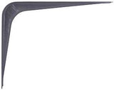 ProSource 21138PGL-PS Shelf Bracket, 65 lb/Pair, 6 in L, 5 in H, Steel, Gray, Pack of 20