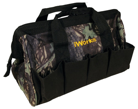 Olympia Tools 91-019 Tool Bag, 7.87 in W, 1.18 in D, 12.99 in H, 10-Pocket, Black