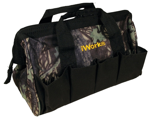 Olympia Tools 91-019 Tool Bag, 7.87 in W, 1.18 in D, 12.99 in H, 10-Pocket, Black
