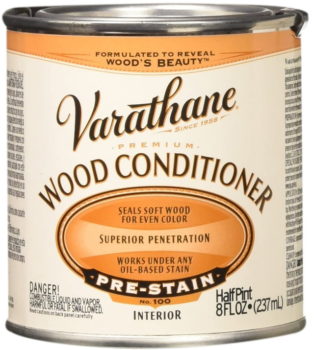 Varathane 211776 Wood Conditioner, Clear, Liquid, 0.5 pt Can
