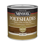 Minwax 213964444 Waterbased Polyurethane Stain, Satin, Liquid, Honey, 0.5 pt, Pack of 4