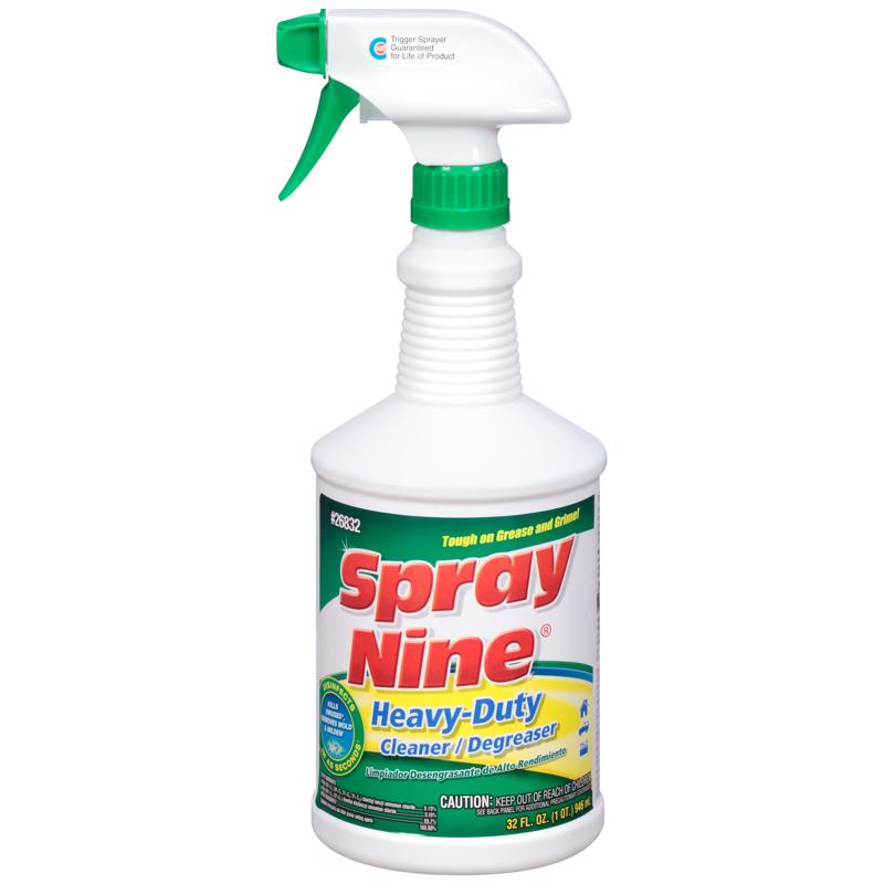 Spray Nine No Scent Cleaner and Degreaser Liquid 32 oz, Pack of 12