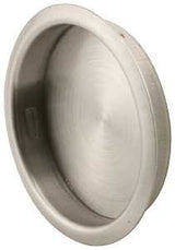 Prime-Line N 7203 Door Pull, 1-3/4 in Dia, 5/16 in D, Steel, Satin Nickel