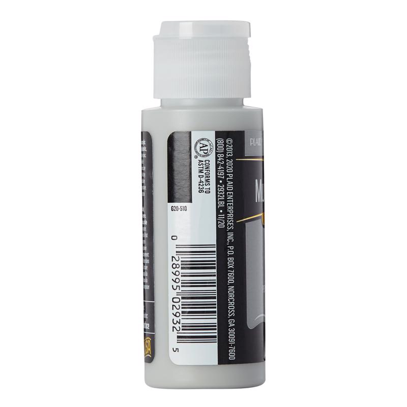 Plaid FolkArt Satin Steel Gray Hobby Paint 2 oz, Pack of 3