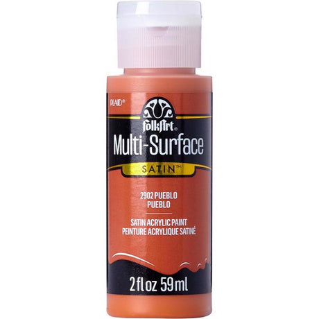 Plaid FolkArt Satin Pueblo Hobby Paint 2 oz, Pack of 3