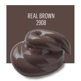 Plaid FolkArt Satin Real Brown Hobby Paint 2 oz, Pack of 3