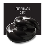 Plaid FolkArt Satin Pure Black Hobby Paint 2 oz, Pack of 3