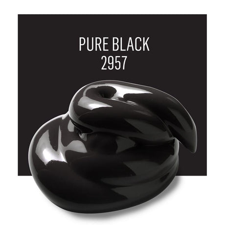 Plaid FolkArt Satin Pure Black Hobby Paint 2 oz, Pack of 3