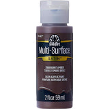 Plaid FolkArt Satin Burnt Umber Hobby Paint 2 oz, Pack of 3