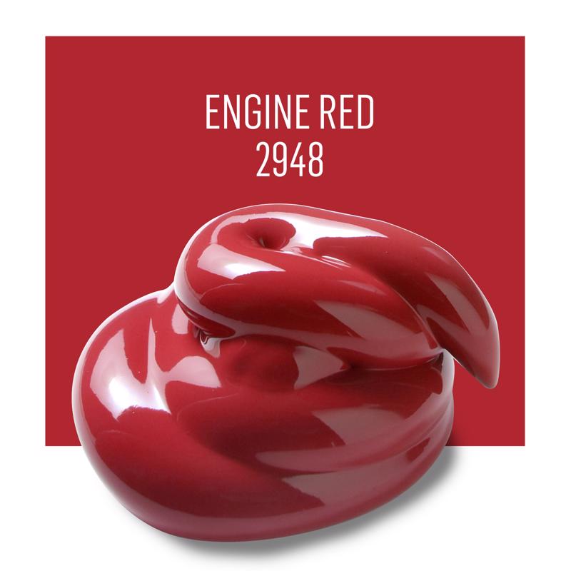 Plaid FolkArt Satin Engine Red Hobby Paint 2 oz, Pack of 3