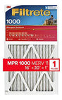 Filtrete AL27-4 Air Filter, 16 in L, 30 in W, 11 MERV, 1000 MPR, Polypropylene Frame, Pack of 4